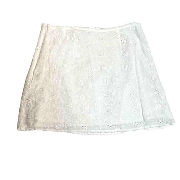 BP Dresses & Skirts - White Cotton Eyelet Skirt